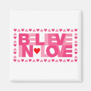 Tro på Kärlek (Rosa) Magnet