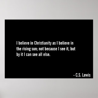 Tro på Kristus Poster