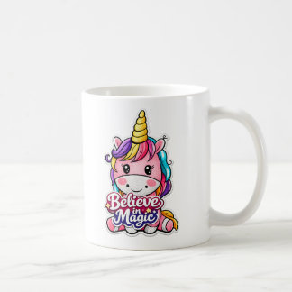 🦄✨ ”Tro på magi” Enhörningsmugg ☕💖 Kaffemugg