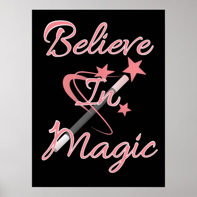 Tro på magi Inspirerande Citat Poster (Framsidan)