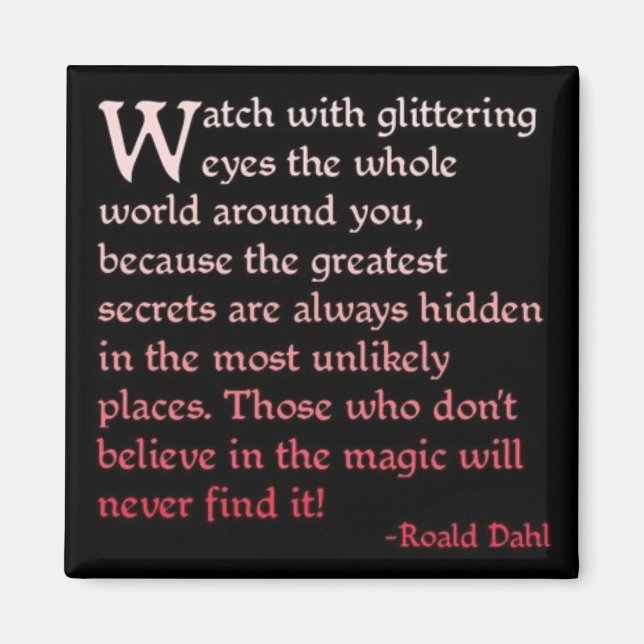 Tro på magi magnet (Framsidan)