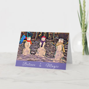 Tro på Magic Snö People Card Kort