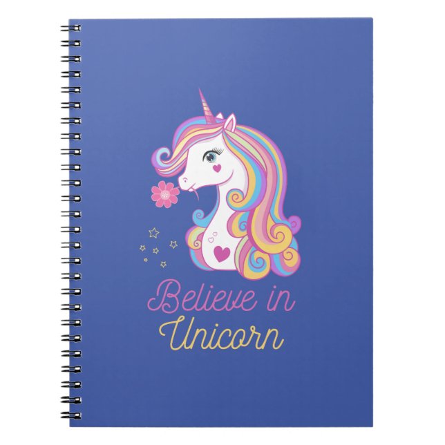 Tro på Magic Unicorn Anteckningsbok (Framsidan)