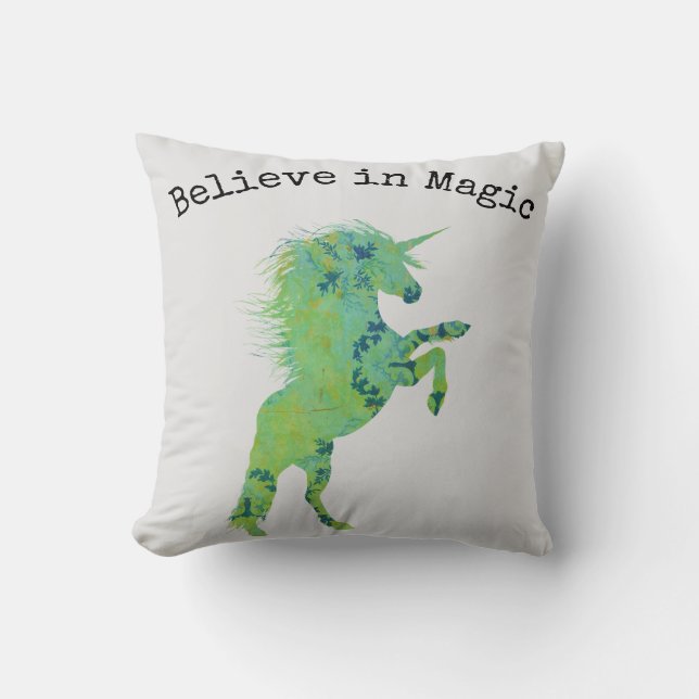 Tro på Magic Unicorn Kudde (Framsida)