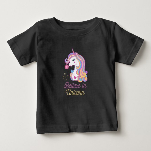 Tro på Magic Unicorn T Shirt (Framsida)