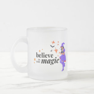 Tro på Magic Witch Halloween Frostad Glasmugg