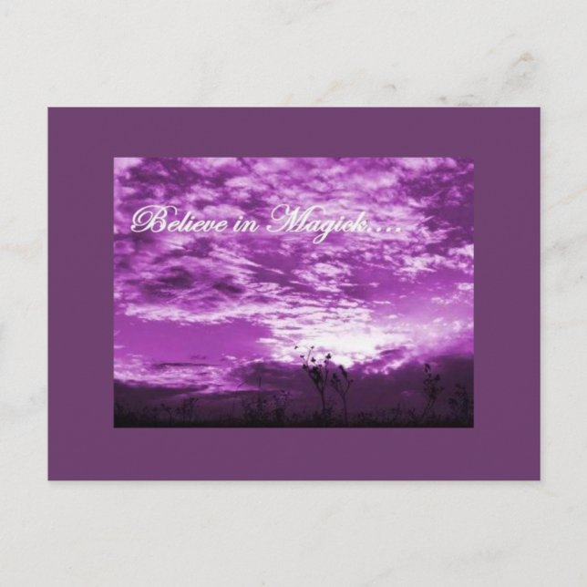 Tro på Magick-vykort Vykort (Framsida)