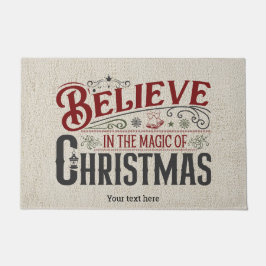 Tro på magin i julafton doormat