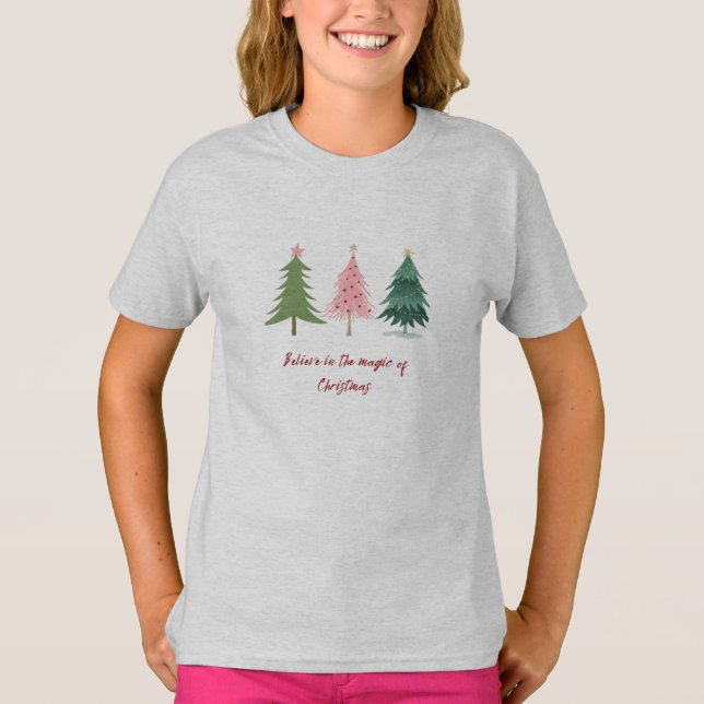 Tro på magin i julens t-shirt (Framsida)