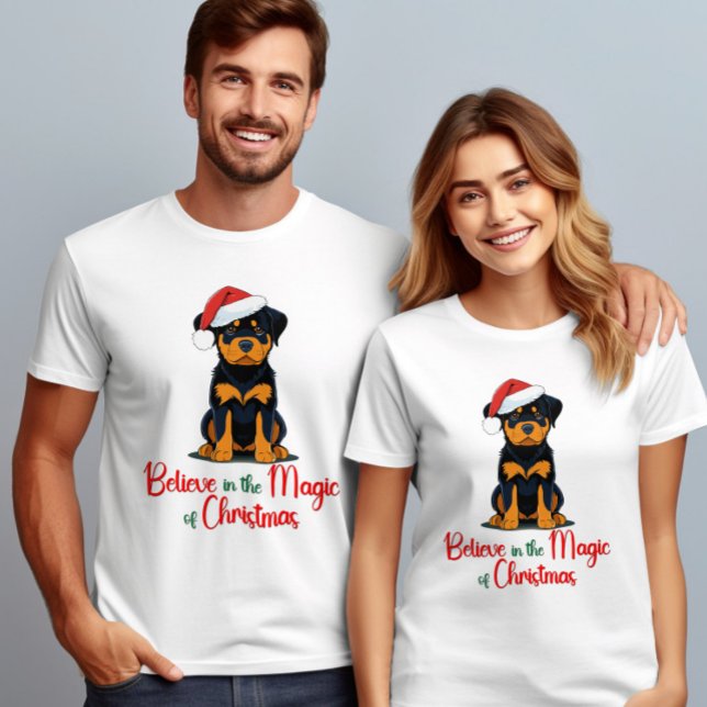 Tro på magin i julklappens Hund T Shirt (Skapare uppladdad)