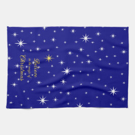 Tro på magiska julkönsceller kökshandduk