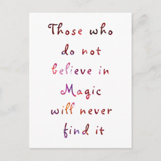 Tro på magiska vykort