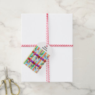 Tro på Märkrna i julklapp Snögubbe Presentetikett