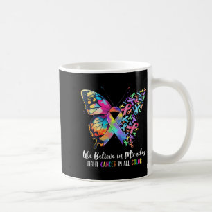 Tro på mirakel bekämpa cancer färg regnbåge kaffemugg