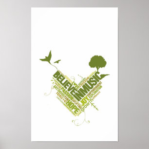 Tro på musik poster