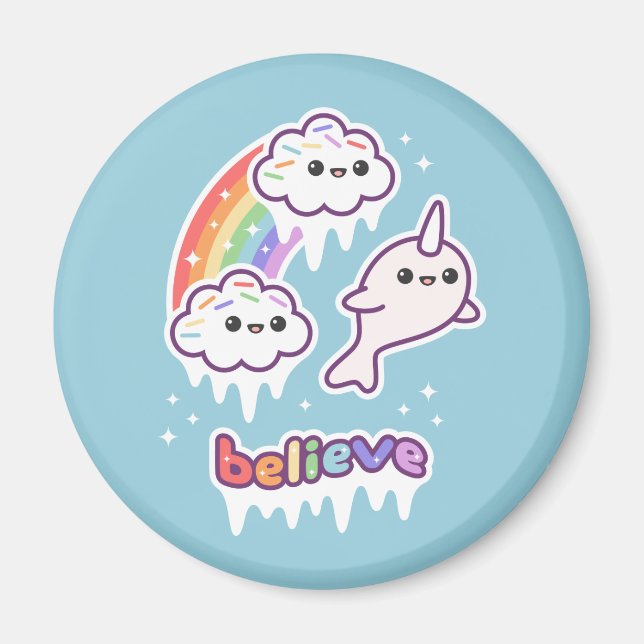 Tro på Narwhals Magnet (Framsidan)