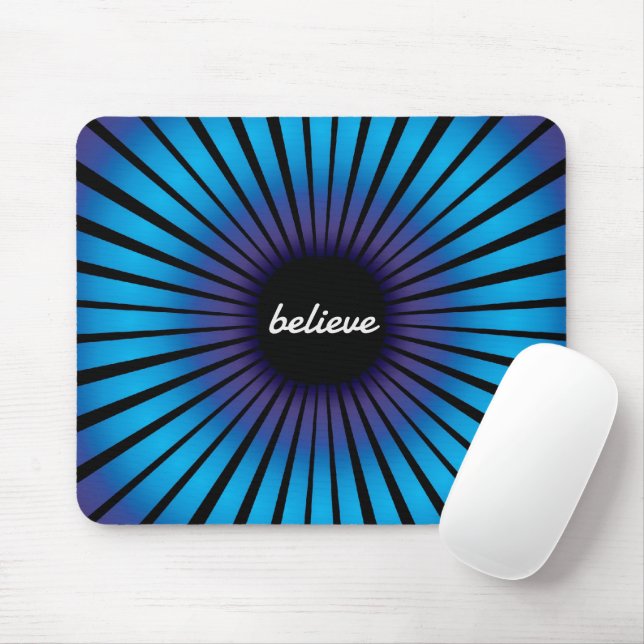 Tro på Neon Optical Illusion Musmatta (Med mus)
