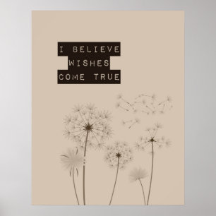 Tro på Önskemål Dandelions Poster