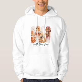 Tro På Över Rädsla Psalm 23:4 Höst Tröja Hoodie