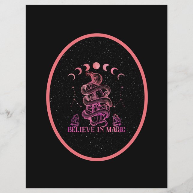 Tro på Papper i Magic Celestial Wiccan Scrapbook (Framsida)