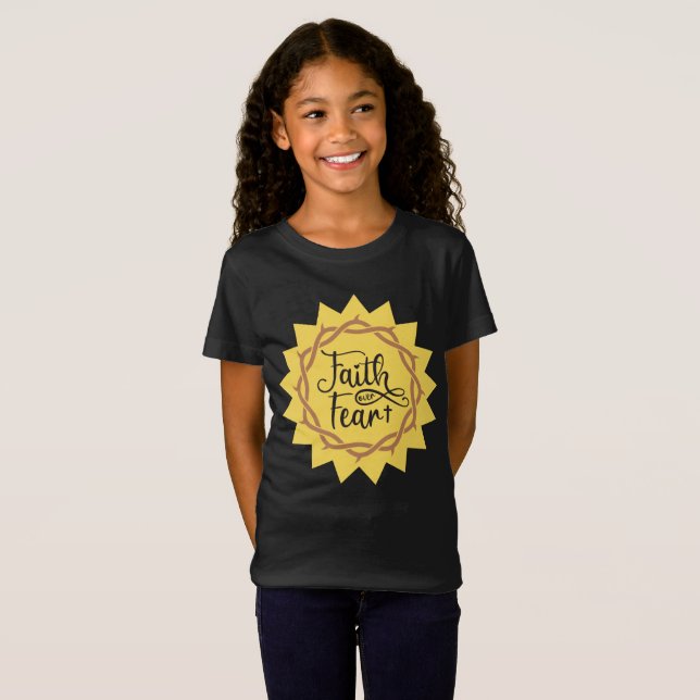 tro på rädsla t shirt (Hel framsida)