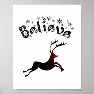 Tro på Reindeers avtryck Poster