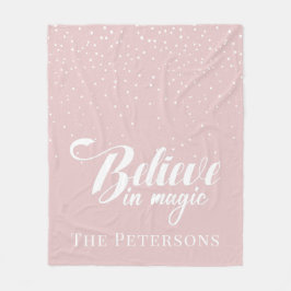 Tro på Rosa Fleece Blanket
