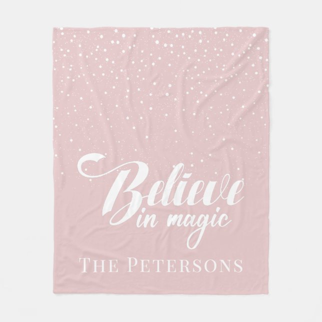 Tro på  Rosa Fleece Blanket (Framsidan)
