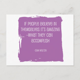 tro på sig själv vykort