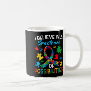 Tro på spektrum möjligheter autism medvetenhet kaffemugg