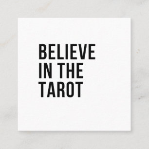 Tro på Tarot Fyrkantigt Visitkort