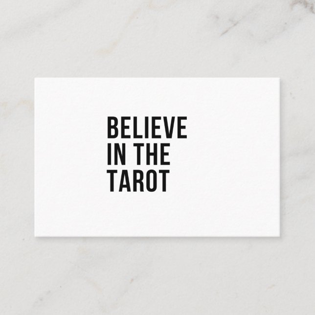 Tro på Tarot Visitkort (Framsida)