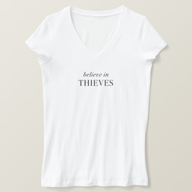 Tro på tjuvar t-shirt (Design framsida)