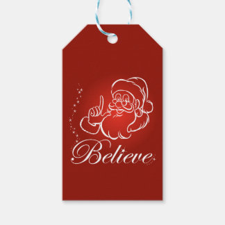 Tro på tomte - God jul Presentetikett