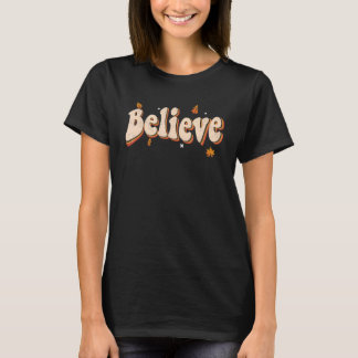 Tro På Tomte Jul Groovy Xmas T Shirt