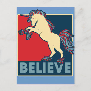 Tro på Unicorn Vykort