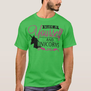 Tro på unicorns t shirt