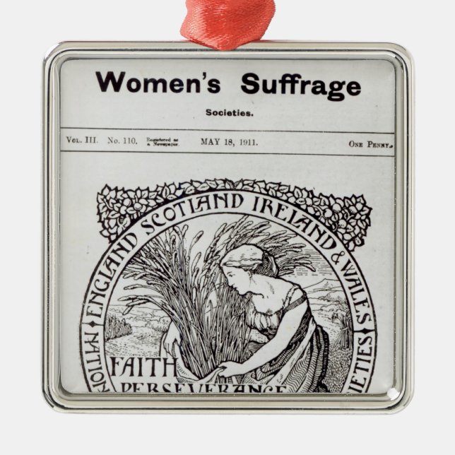 Tro Perseverance, Patiens, 1911 Julgransprydnad Metall (Framsidan)