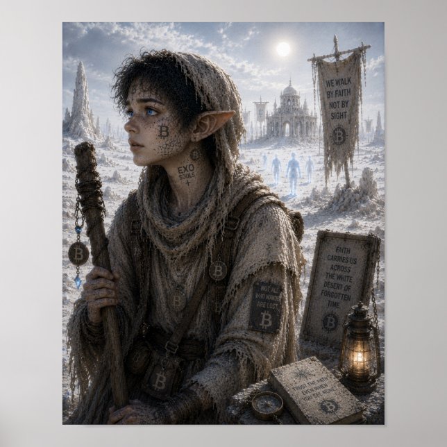 Tro / Pilgrimbarn / Den Vita Öknens Poster (Framsidan)
