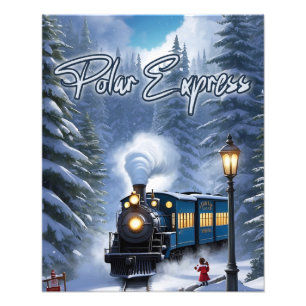 Tro - Polar Express Tåg Fototryck