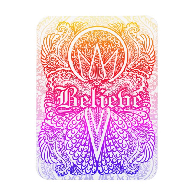 Tro - positiv Påstående-citat Magnet (Vertikal)