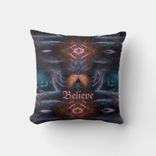 Tro positiv visionär Fractal Art Cushion Kudde