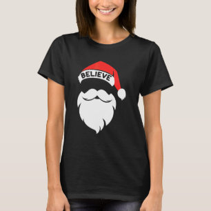 Tro Quote På Santa Hatt Mustasch Familjeåterträff T Shirt
