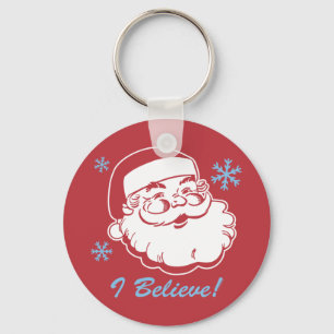 Tro Retro Santa Nyckelring