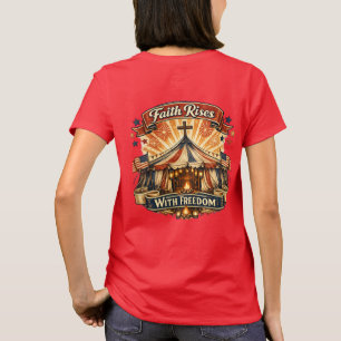 Tro Riserar Kristet Patriotiskt Formspråk T Shirt