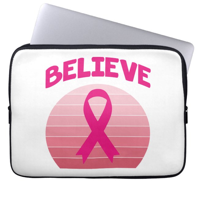 Tro Rosa Ribbon Retro Laptop Fodral (Framsidan)