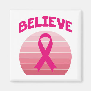 Tro Rosa Ribbon Retro Magnet