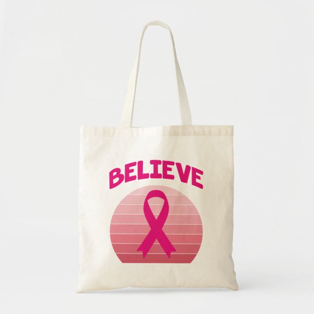Tro Rosa Ribbon Retro Tygkasse (Framsidan)