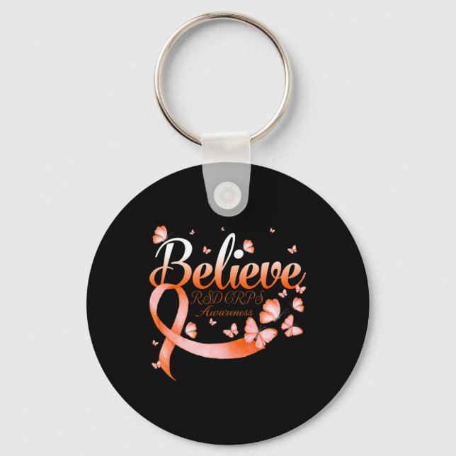 Tro RSD CRPS Awareness Butterfly Nyckelring (Framsida)