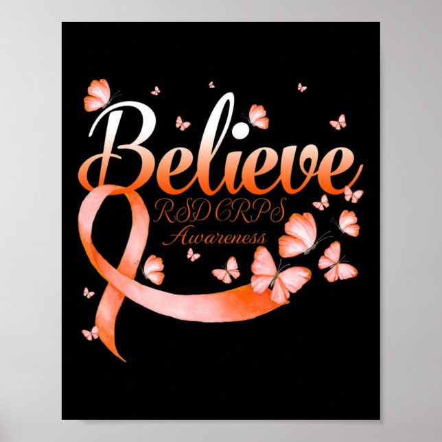 Tro Rsd Crps Awareness Butterfly Poster (Framsidan)